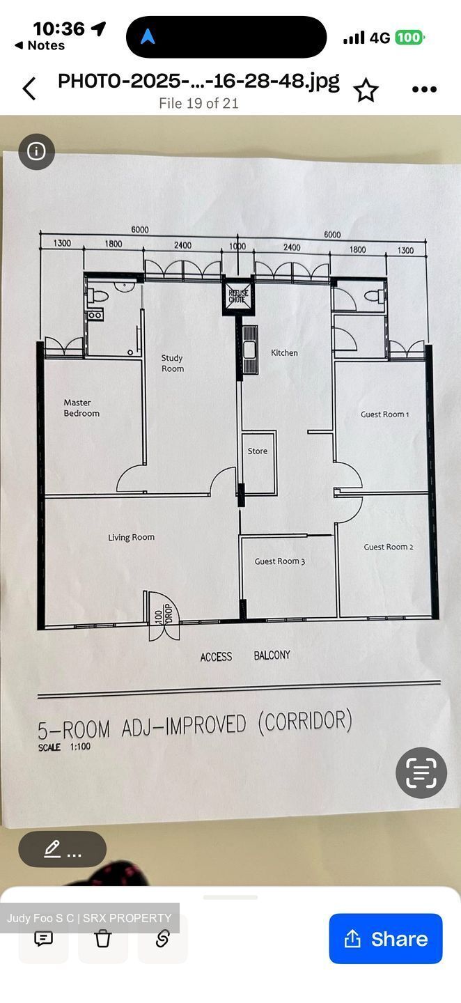 Blk 1 Hougang Avenue 3 (Hougang), HDB 5 Rooms #618935571